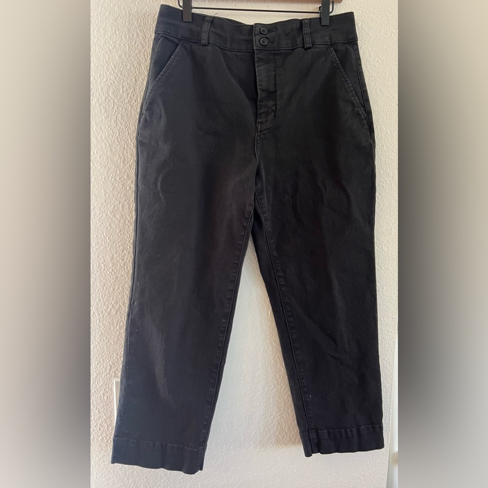 Everlane Original Straight-Leg Pant, Black Size 12